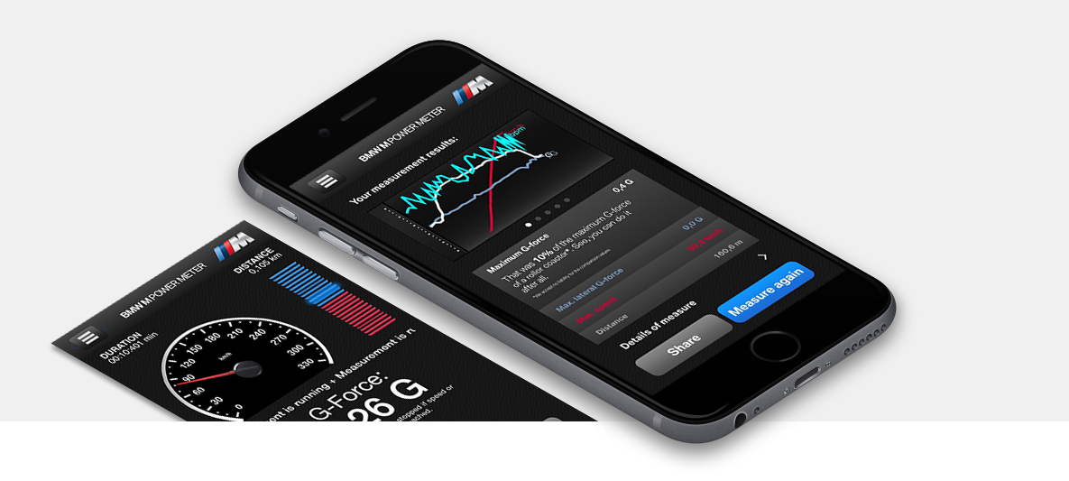 Registra el desempeño de tu carro deportivo BMW M Power Meter para los autos deportivos